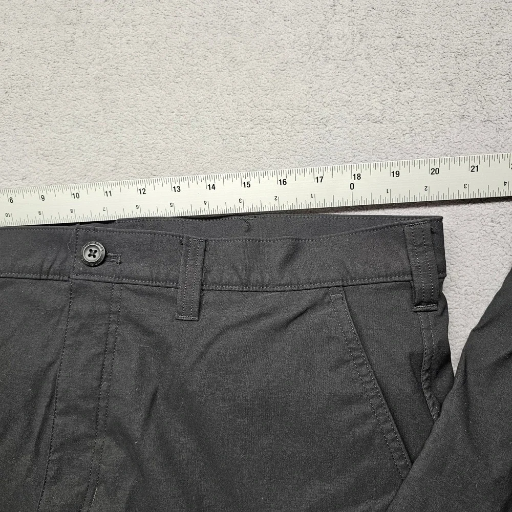 Eddie Bauer Tech Hiking Cargo Pants Mens 40x30 Black Fleece Lined Stretch Winter